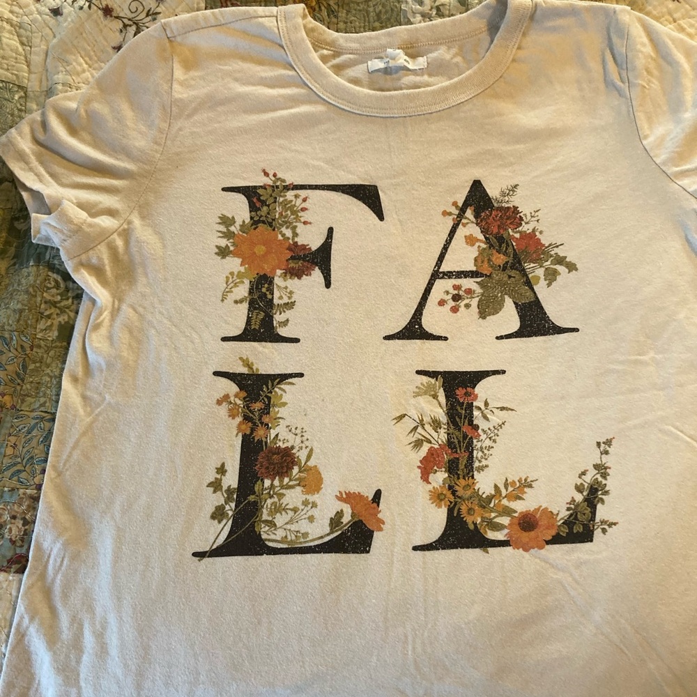 Maurices Cream Fall Graphic Tee